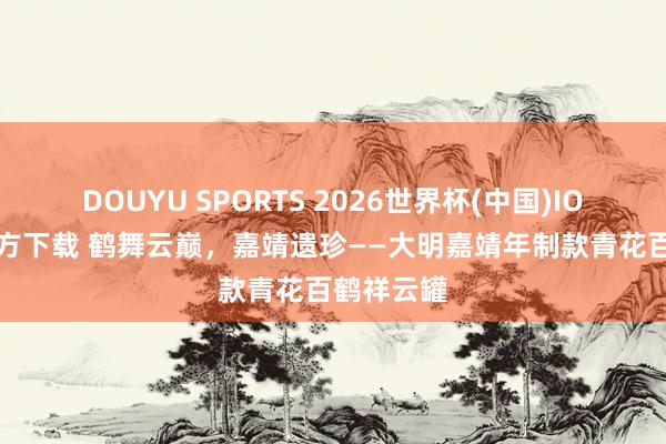 DOUYU SPORTS 2026世界杯(中国)IOS/安卓官方下载 鹤舞云巅，嘉靖遗珍——大明嘉靖年制款青花百鹤祥云罐