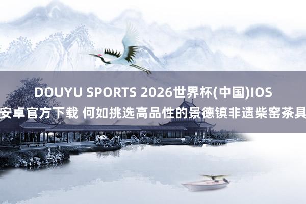 DOUYU SPORTS 2026世界杯(中国)IOS/安卓官方下载 何如挑选高品性的景德镇非遗柴窑茶具?