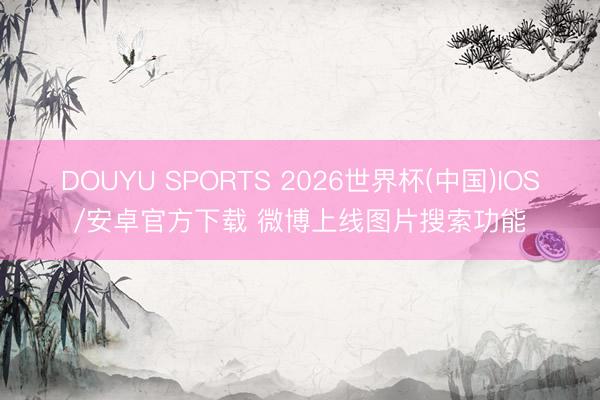 DOUYU SPORTS 2026世界杯(中国)IOS/安卓官方下载 微博上线图片搜索功能