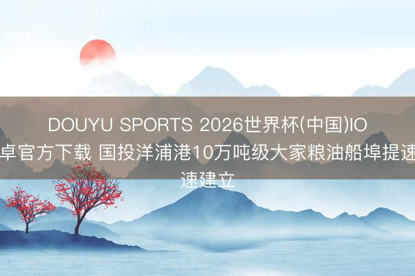 DOUYU SPORTS 2026世界杯(中国)IOS/安卓官方下载 国投洋浦港10万吨级大家粮油船埠提速建立