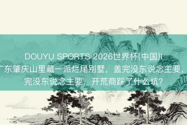 DOUYU SPORTS 2026世界杯(中国)IOS/安卓官方下载 广东肇庆山里藏一派烂尾别墅，盖完没东说念主要，开荒商踩了什么坑？